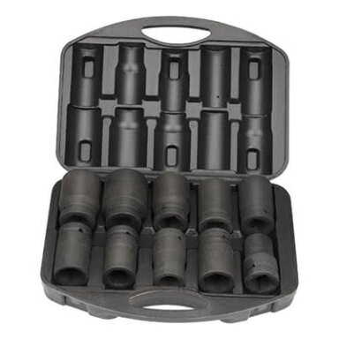 1" Smūginių galvučių rinkinys 10vnt. (17-41mm) 1" Smūginių galvučių rinkinys 10vnt. (17-41mm)
