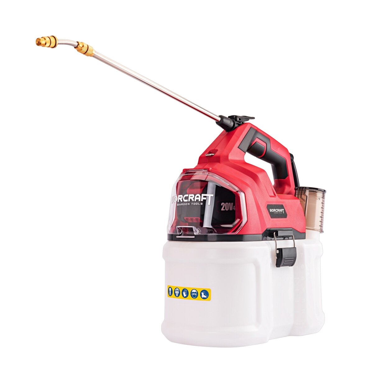 Akum. slėginis purkštuvas WORCRAFT 8l 20V LI-ION (Be akumuliatoriaus ir įkroviklio) 4