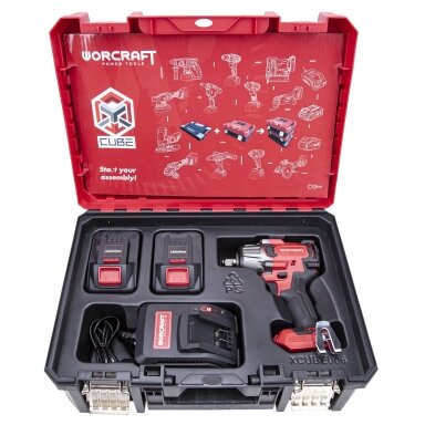 Akumuliatorinis smūginis veržliasukis 1/2'' 850nm 20V LI-ION (XCUBE dėžė) Akumuliatorinis smūginis veržliasukis 1/2'' 850nm 20V LI-ION (XCUBE dėžė)