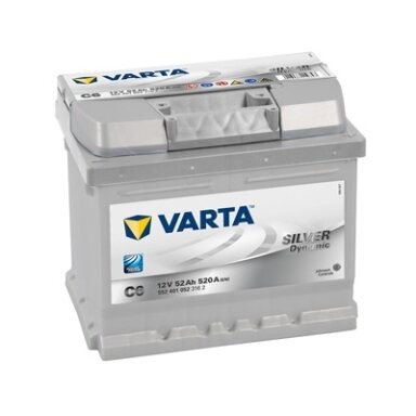 Akumuliatorius VARTA C6 52Ah 520A