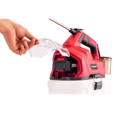 Akum. slėginis purkštuvas WORCRAFT 8l 20V LI-ION (Be akumuliatoriaus ir įkroviklio) 6 Akum. slėginis purkštuvas WORCRAFT 8l 20V LI-ION (Be akumuliatoriaus ir įkroviklio) 6