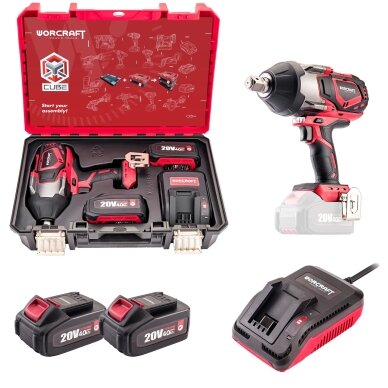 Akumuliatorinis smūginis veržliasukis 3/4'' 1800nm 20V LI-ION (XCUBE dėžė) Akumuliatorinis smūginis veržliasukis 3/4'' 1800nm 20V LI-ION (XCUBE dėžė)