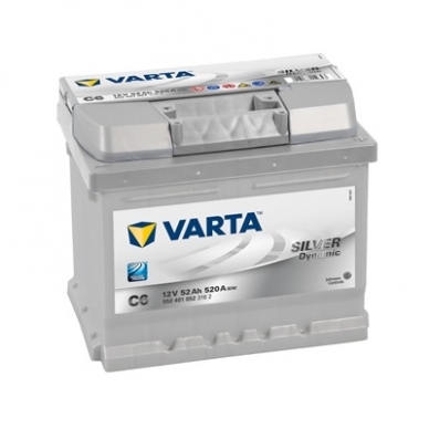 Akumuliatorius VARTA C6 52Ah 520A Akumuliatorius VARTA C6 52Ah 520A