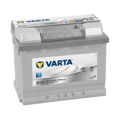 Akumuliatorius VARTA D15 63Ah 610A Akumuliatorius VARTA D15 63Ah 610A