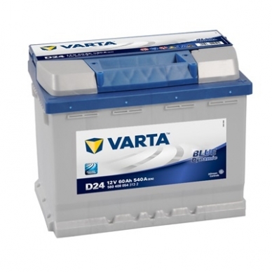 Akumuliatorius VARTA D24 60Ah 540A Akumuliatorius VARTA D24 60Ah 540A