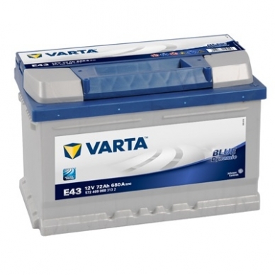 Akumuliatorius VARTA E43 72Ah 680A Akumuliatorius VARTA E43 72Ah 680A