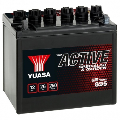 Akumuliatorius YUASA GARDEN 12V 26Ah 250A 895 Akumuliatorius YUASA GARDEN 12V 26Ah 250A 895