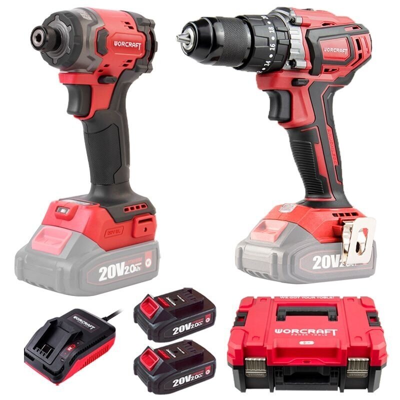 Akumuliatorinio suktuvo-gręžtuvo ir smūginio suktuvo rinkinys 20V LI-ION (XCUBE dėžė) 1 Akumuliatorinio suktuvo-gręžtuvo ir smūginio suktuvo rinkinys 20V LI-ION (XCUBE dėžė) 1