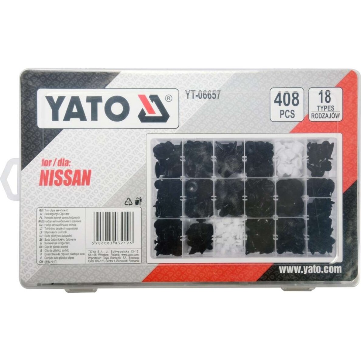 Automobilio apdailos plastikinių laikiklių rinkinys (408vnt) Nissan 1 Automobilio apdailos plastikinių laikiklių rinkinys (408vnt) Nissan 1