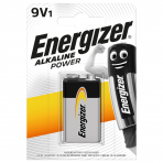 Baterija Energizer Alkaline Power 9V 6LR61 1vnt
