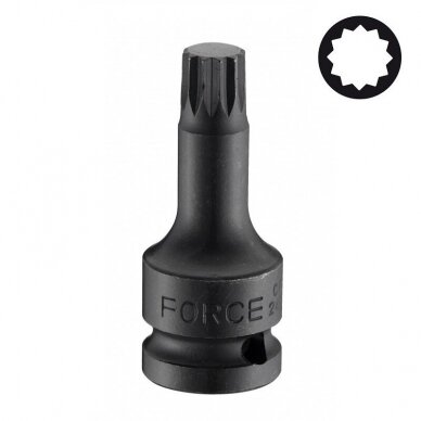 Dvylikakampis-galvutė smūginis Spline M12 1/2" Dvylikakampis-galvutė smūginis Spline M12 1/2"