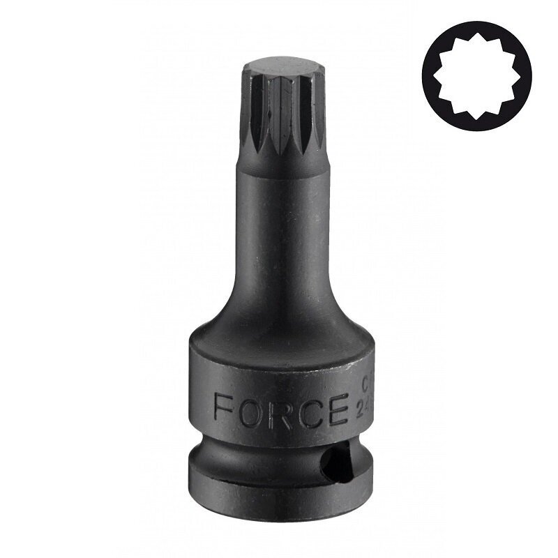 Dvylikakampis-galvutė smūginis Spline M12 1/2" Dvylikakampis-galvutė smūginis Spline M12 1/2"