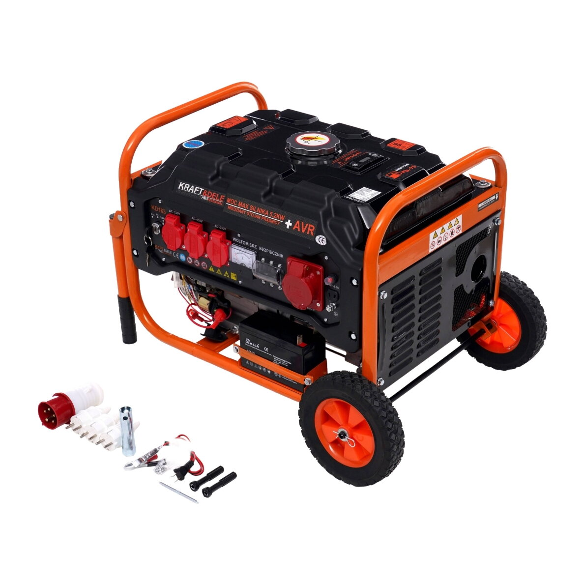 El. srovės generatorius benzininis 3500W 12V/230V/380V 2