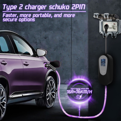 EV Įkroviklis nešiojamas 3.5kW 16A 6
