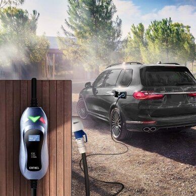 EV Įkroviklis nešiojamas 3.6kW 16A EVFUEL Type 2 7