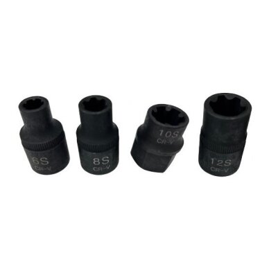 Galvučių rinkinys 1/2" RIBE (6S-12S) 4vnt Galvučių rinkinys 1/2" RIBE (6S-12S) 4vnt