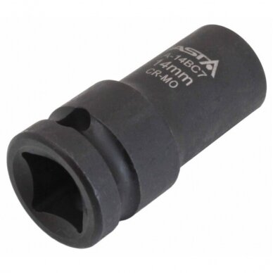 Galvutė speciali 1/2" 7-kampė 14mm stabdžių suportų remontui 1 Galvutė speciali 1/2" 7-kampė 14mm stabdžių suportų remontui 1