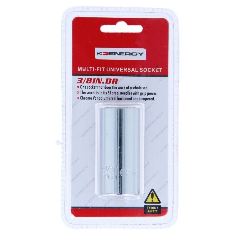 Galvutė universali ilga 3/8" 7-19mm 2 Galvutė universali ilga 3/8" 7-19mm 2