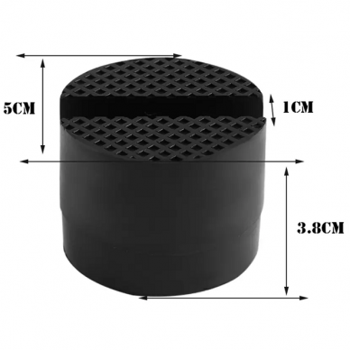 Guminis padas domkratui 51x37mm 2