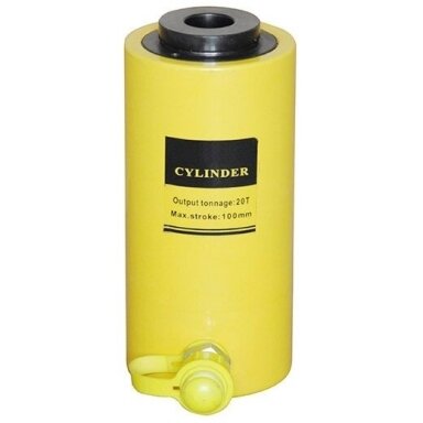 Hidraulinis cilindras su kiauryme 20T eiga 100mm Hidraulinis cilindras su kiauryme 20T eiga 100mm