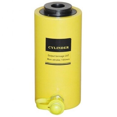Hidraulinis cilindras su kiauryme 20T eiga 100mm Hidraulinis cilindras su kiauryme 20T eiga 100mm