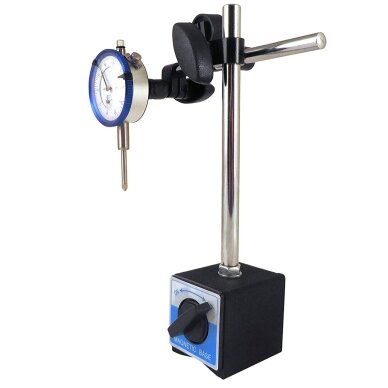 Indikatorius su magnetiniu stovu 0-10mm Indikatorius su magnetiniu stovu 0-10mm
