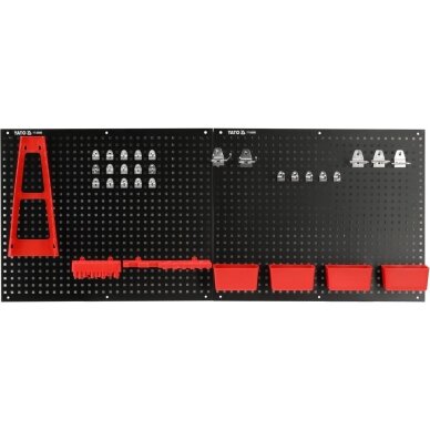 Įrankių stendas (metalinis)(pakabinamas) su dėžutėmis ir laikikliais 34vnt. 1