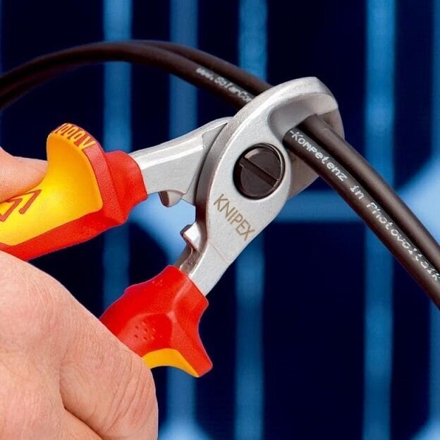 Kabelio kirpimo žirklės elektrikui VDE 165mm KNIPEX 4