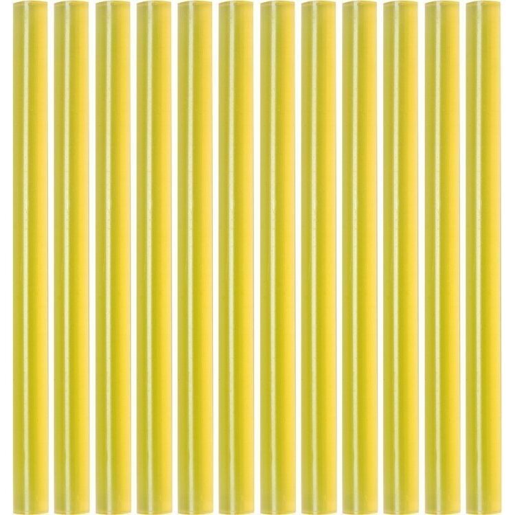Karštų klijų lazdelių rinkinys (geltonos) (12vnt) 7.2x100mm