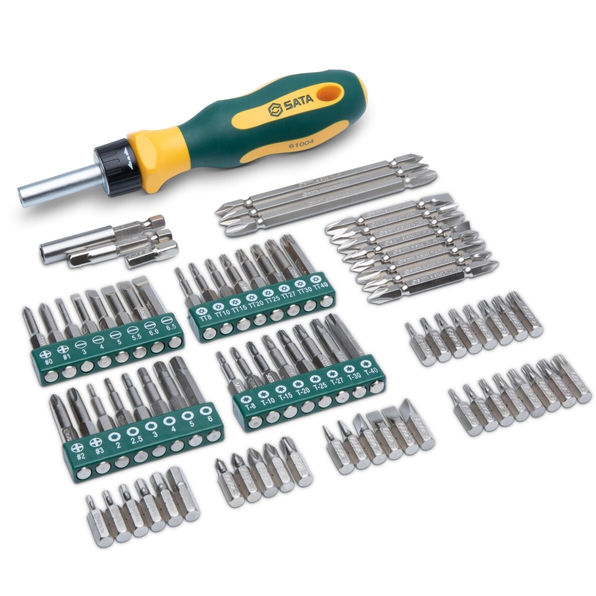 Keičiamų antgalių rinkinys (IMBUS, TORX, SPLINE) 80vnt. 1