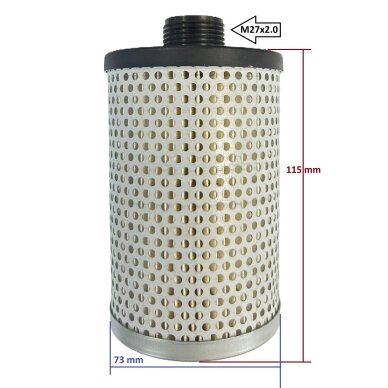 Kuro filtras su popieriniu filtru siurbliui 3