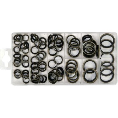 Metalinių/guminių poveržlių rinkinys (90vnt) 1 Metalinių/guminių poveržlių rinkinys (90vnt) 1