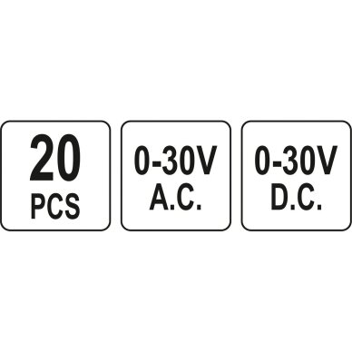 Multimetrų matavimo elementų rinkinys (20vnt) 3 Multimetrų matavimo elementų rinkinys (20vnt) 3