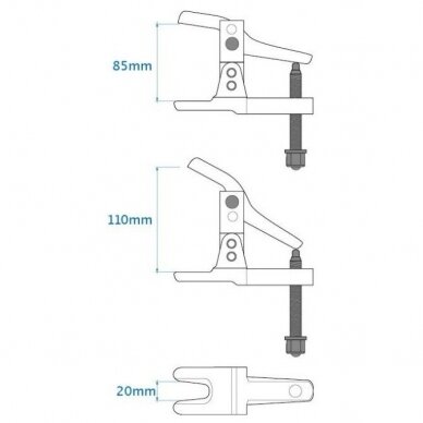 Nuėmėjas šarnyrų universalus 20mm 1 Nuėmėjas šarnyrų universalus 20mm 1
