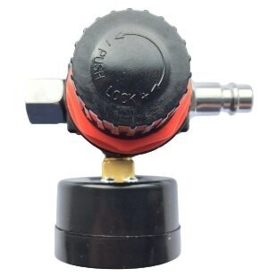 Oro srauto slėgio reguliatorius su manometru 1/4" 1