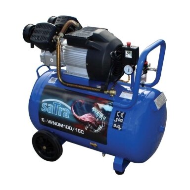 Oro kompresorius tepalinis su tiesiogine pavara 230V 3.0HP 2.2KW 100L 360L/min SATRA Oro kompresorius tepalinis su tiesiogine pavara 230V 3.0HP 2.2KW 100L 360L/min SATRA