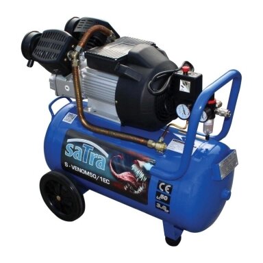 Oro kompresorius tepalinis su tiesiogine pavara 230V 3.0HP 2.2KW 50L 360L/min SATRA Oro kompresorius tepalinis su tiesiogine pavara 230V 3.0HP 2.2KW 50L 360L/min SATRA