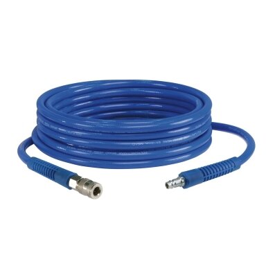Oro žarna su greitomis jungtimis PU 10m 10x15mm Oro žarna su greitomis jungtimis PU 10m 10x15mm