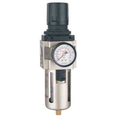Oro srauto reguliatorius 1/2" su filtru Oro srauto reguliatorius 1/2" su filtru