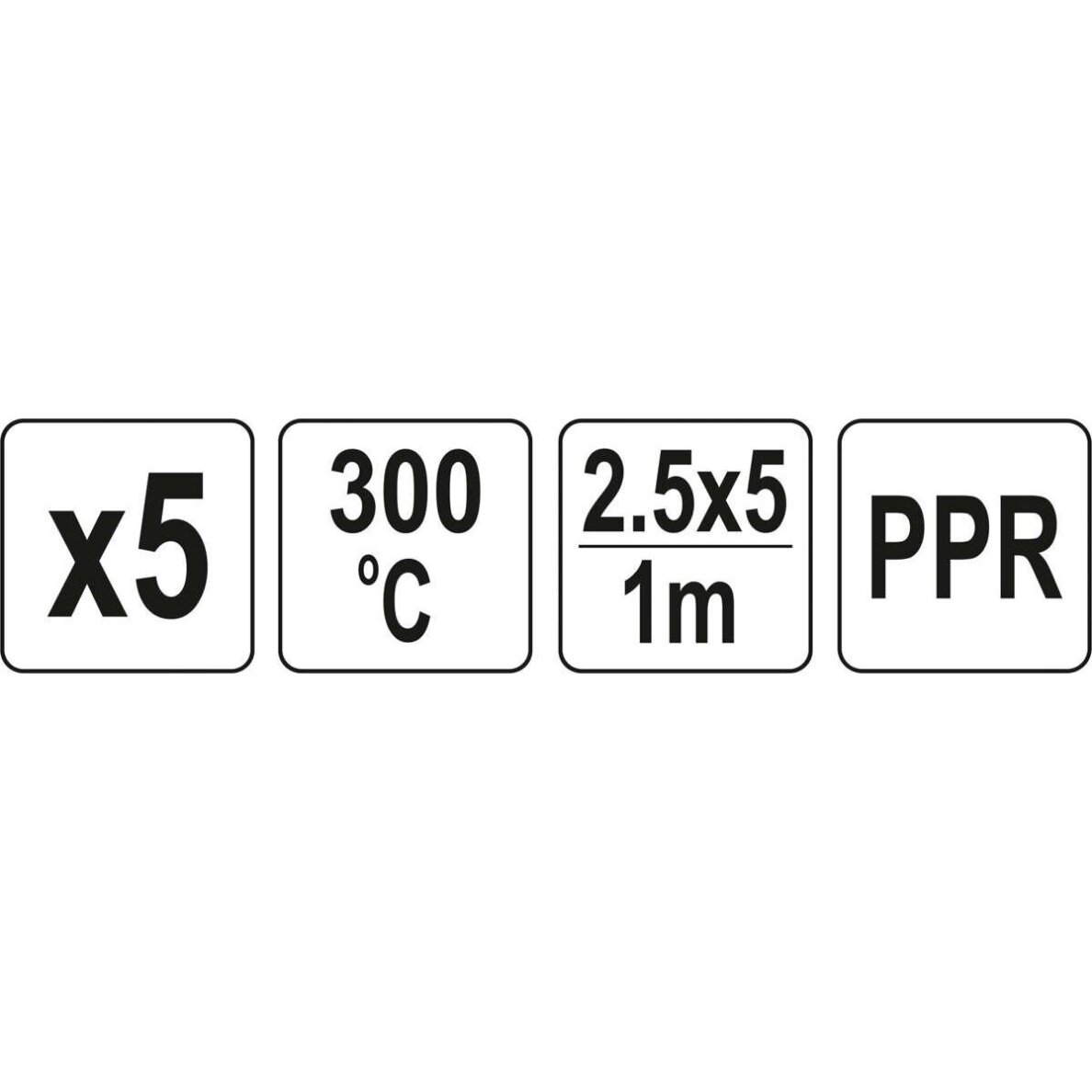 Plastiko suvirinimo juostų rinkinys (5vnt) (PPR polipropilenas) 2.5x5mm 5х1m 2 Plastiko suvirinimo juostų rinkinys (5vnt) (PPR polipropilenas) 2.5x5mm 5х1m 2