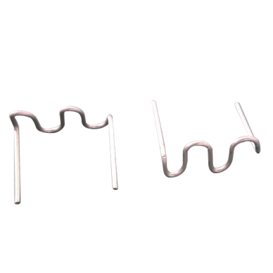 Plastiko suvirinimo kabės banguotos 0.8mm (100vnt) Plastiko suvirinimo kabės banguotos 0.8mm (100vnt)