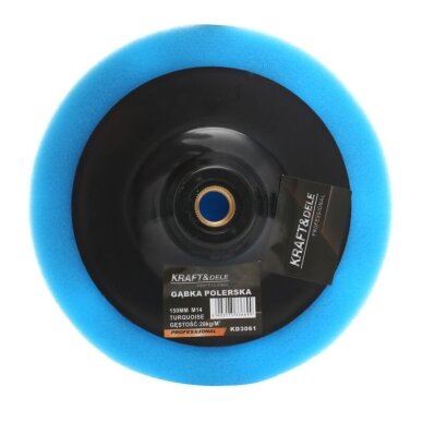 Poliravimo kempinė 150mm 26kg/m3 (mėlyna) Poliravimo kempinė 150mm 26kg/m3 (mėlyna)