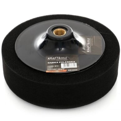 Poliravimo kempinė 150mm 28kg/m3 (juoda) Poliravimo kempinė 150mm 28kg/m3 (juoda)