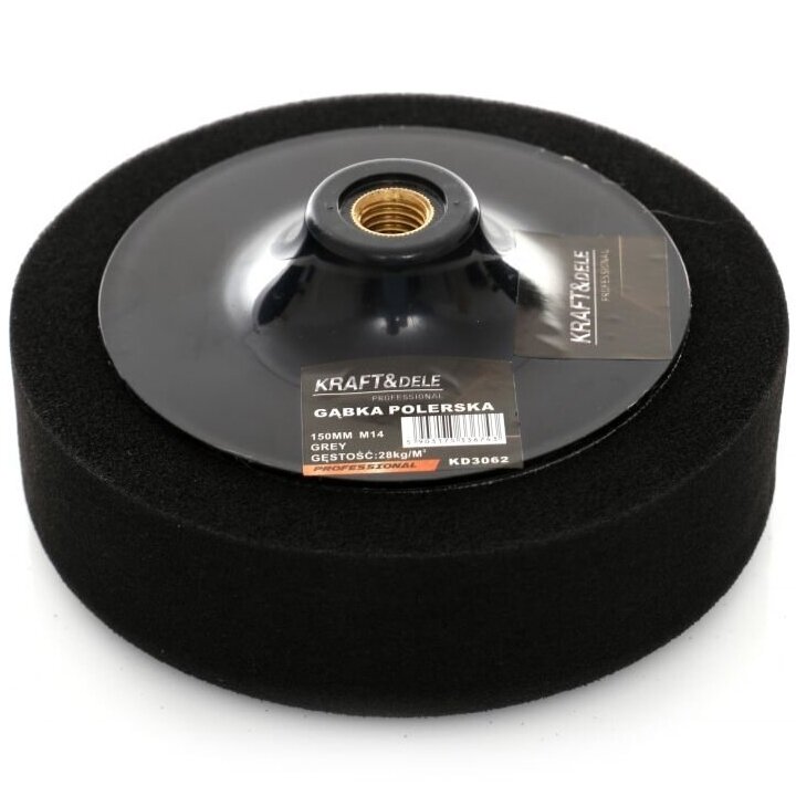 Poliravimo kempinė 150mm 28kg/m3 (juoda) Poliravimo kempinė 150mm 28kg/m3 (juoda)