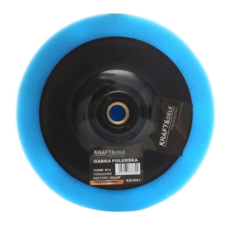 Poliravimo kempinė 150mm 26kg/m3 (mėlyna) Poliravimo kempinė 150mm 26kg/m3 (mėlyna)