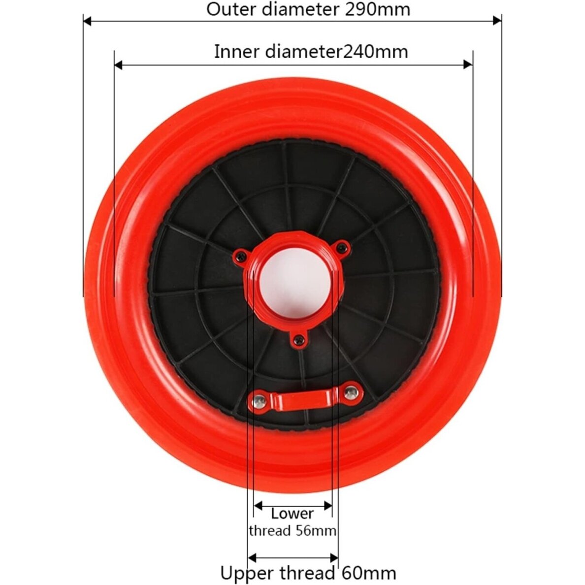Prispaudimo plokštė tepalo preso užpildymui 290mm (56/60mm) 1