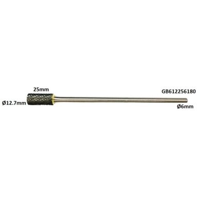 Prailginta freza kietmetalio B cilindro formos Ø12.7 x 25mm Prailginta freza kietmetalio B cilindro formos Ø12.7 x 25mm