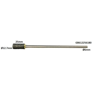 Prailginta freza kietmetalio B cilindro formos Ø12.7 x 25mm Prailginta freza kietmetalio B cilindro formos Ø12.7 x 25mm