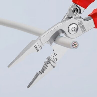Replės elektros instaliacijos darbams VDE 200mm KNIPEX 3 Replės elektros instaliacijos darbams VDE 200mm KNIPEX 3
