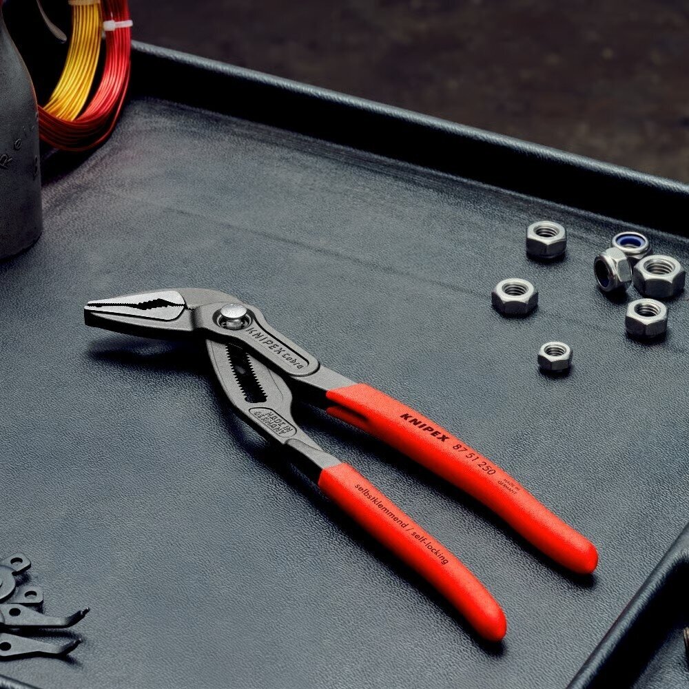 Santechninės replės prailgintos KNIPEX SLIM Cobra su fiksavimu 250mm 3